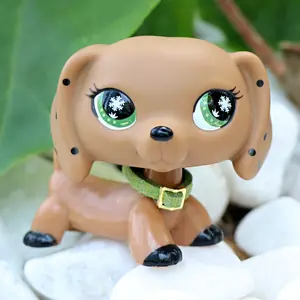 Rare Old Original Dashchund #081 Action Figure Toy Stand for Kids Adorable Collectible Pet Shop Animal Christmas Birthday Gift Tiny Cute Room Decor Viral Holiday Present Festive