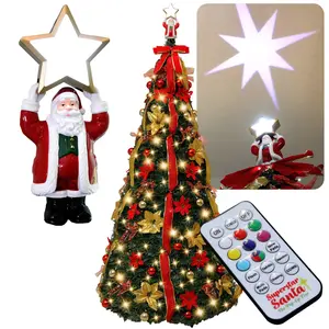 Superstar Santa Pop-Up Christmas Tree by Star Shower