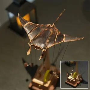 Floating Wooden Manta Ray Decor – Unique Accent