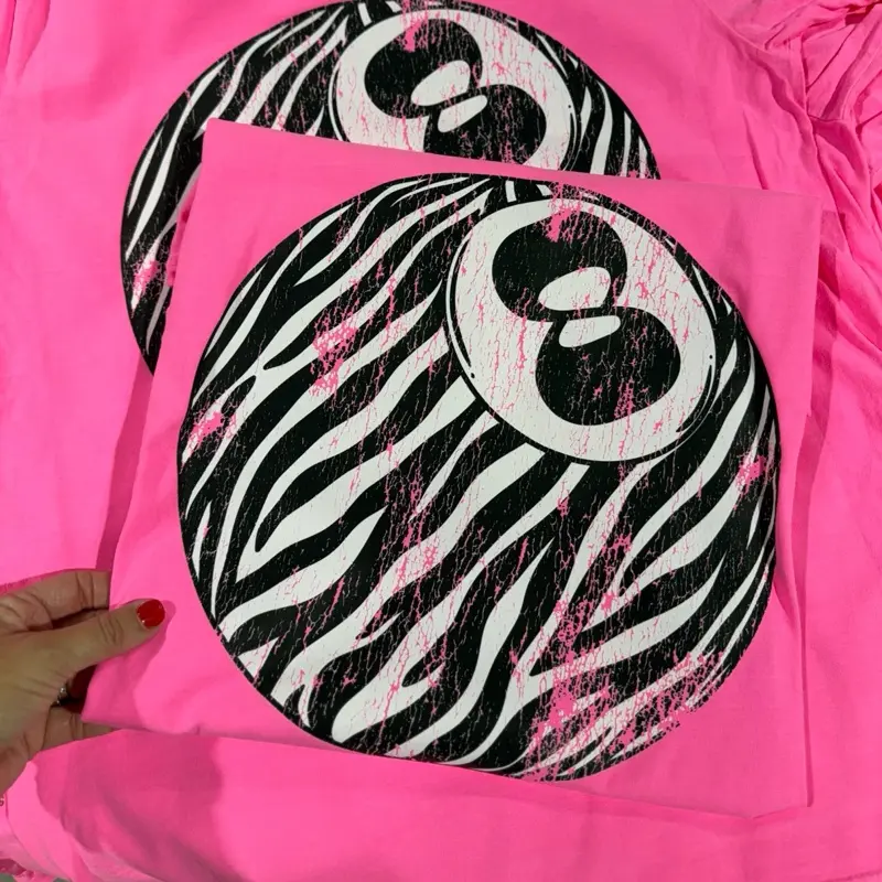 Zebra 8 ball tshirt
