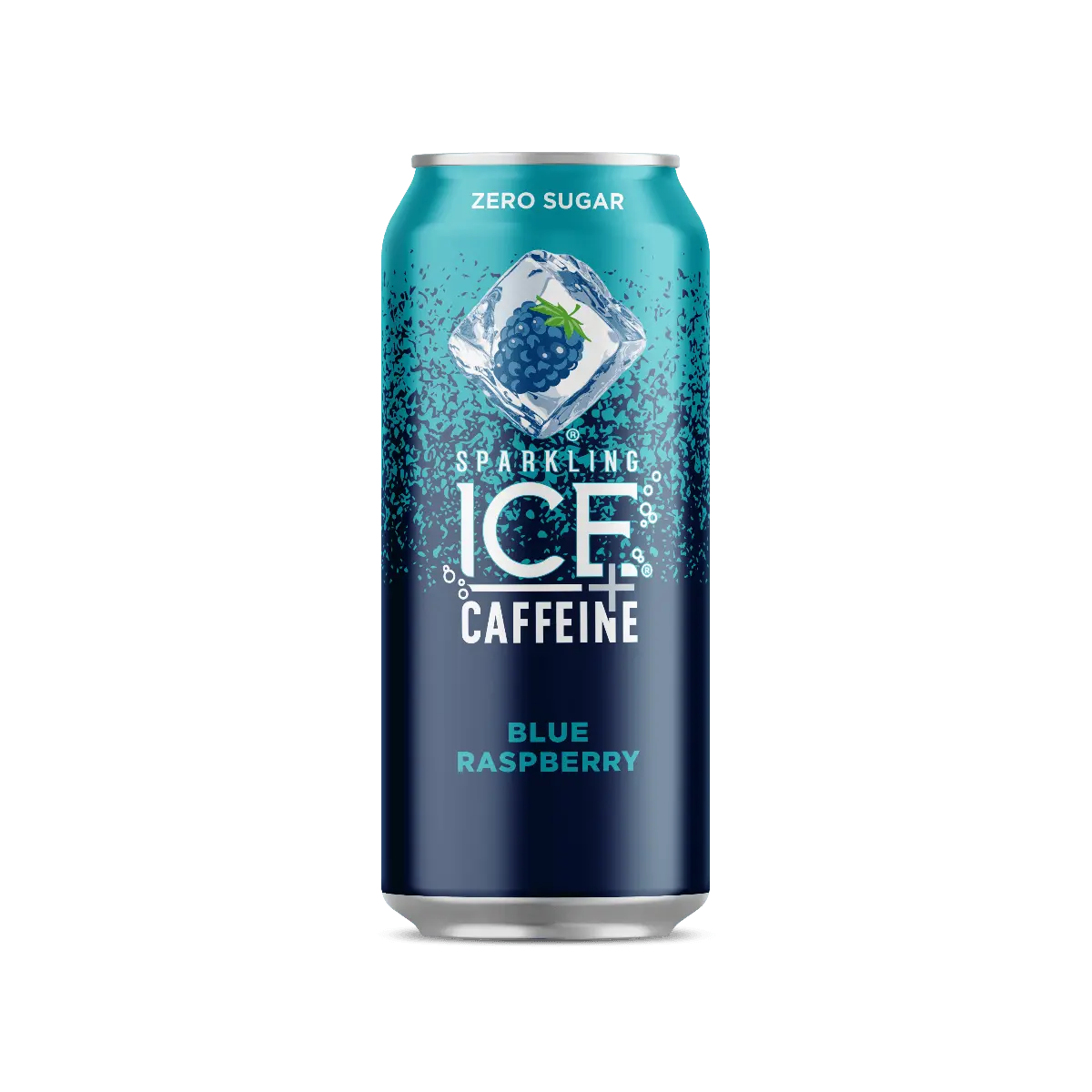 Sparkling ICE Naturally Flavored Sparkling Water + Caffeine, Blue Raspberry, 16oz Cans (Pack Of 12)
