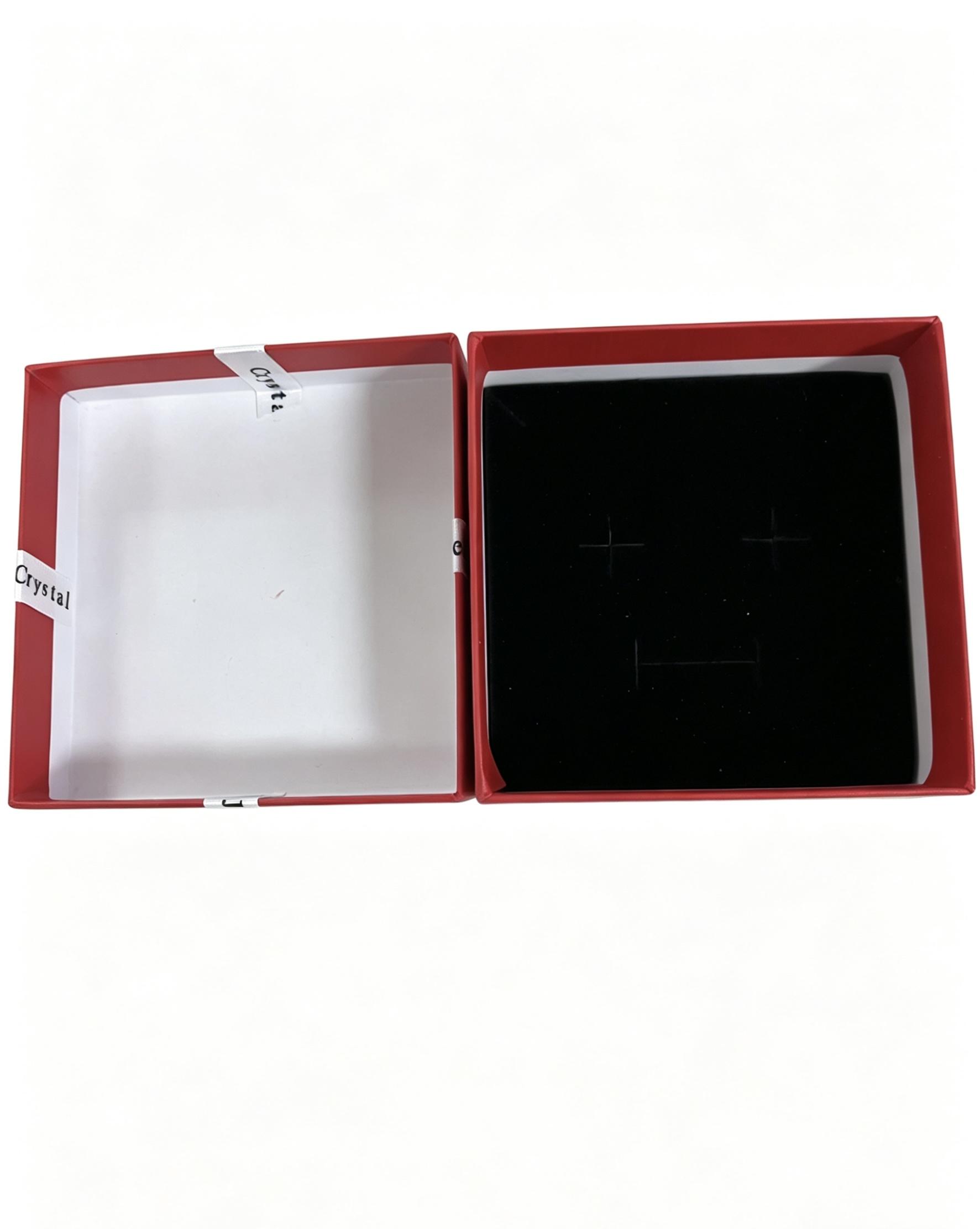 Cross-shaped studded 24in necklace