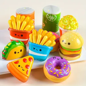 20 Pack Mini Squishy Fast Food Toys Slow Rising Squishy Dumpling Squishy Squishies Toys Small Foam Squishies 1.5-2.25" Toys Fidget Toys For Kids, Mini Fidget Toys For Party Favors, Squishy Dumplings Junk Food Goodie Bag Fillers For Kids Birthday Party