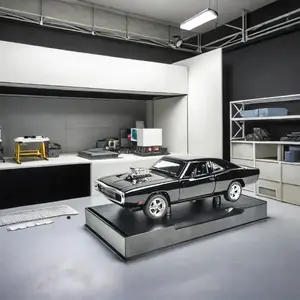 1 Piece Collectible Muscle Car Diecast Metal Model - Chrome Exhaust, Heavy Alloy, Non-Electric Decor for Home/Office/Collectors