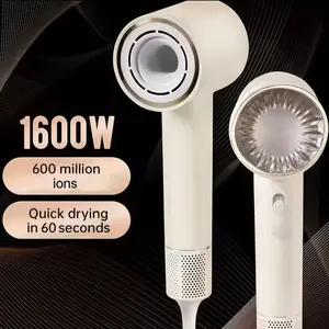 High-Power Hair Dryer Us Plug, Ionic Fast-Drying Nozzle, Leafless High-Speed Blower, Ideal Gift for Women & Festive Occasions