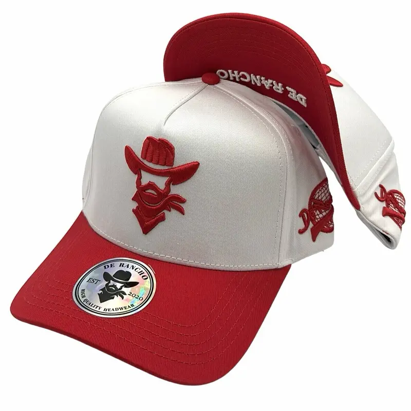 De Rancho a-frame hat (White/Red)