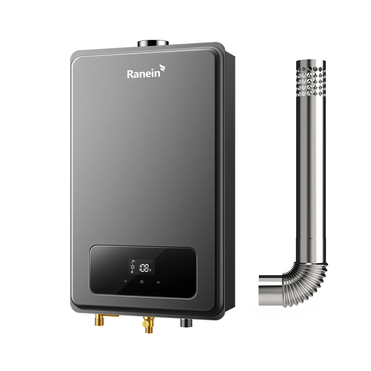 Ranein Natural Gas Tankless Water Heater, Indoor Max 5.3 GPM, 130,000 BTU Instant Hot Water Heater