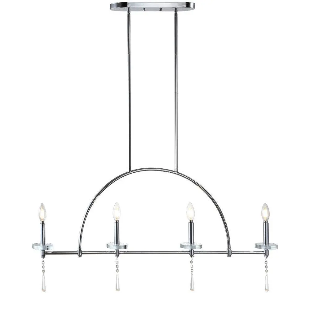 JONATHAN Y Cade Metal Farmhouse Industrial LED Pendant Ceiling Light Fixture - Decorative Abstract Geometric Interior Lighting for Living Room, Kitchen, Interior Led Lights, Decorative Lighting