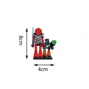 Hero Movie Series Dinosaur Team Building Blocks Yellow Green Soliders Red Warrior Mighty Morphin Action Figures Toys Kids Gifts