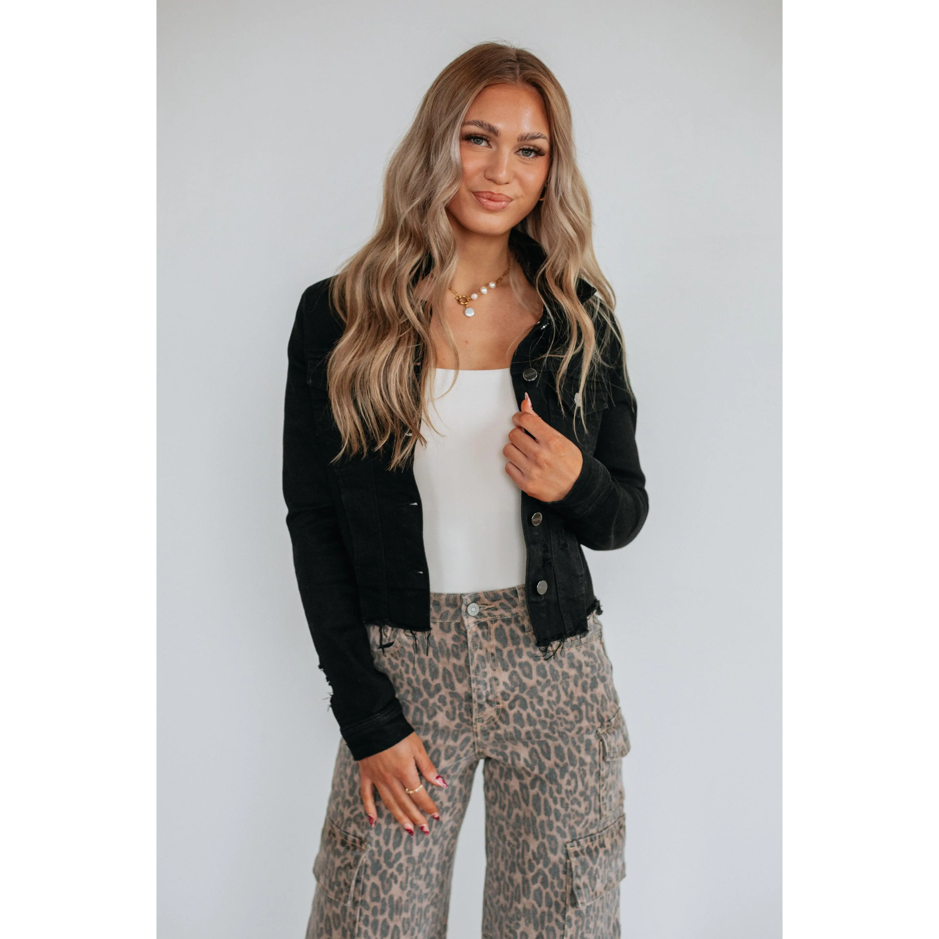 Gemma Risen Denim Jacket - Vintage Black