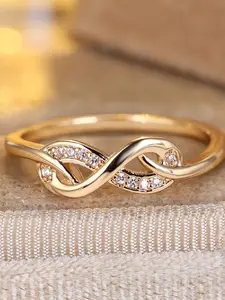 Exquisite Infinity Band Ring - Fashion Synthetic Zirconia Stackable Rings, Wedding Promise Rings for Women & Girls, Perfect for Wedding Jewelry Engagement Ring, Daily Wear Anniversary Valentine's Day Gift