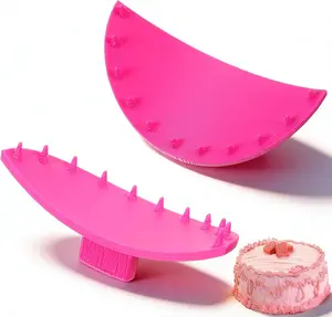 2 PCS Cake Arch Guide Tool, Ruffle Guide Stencil Cake Writing Tools Cakes Arc Ruler Cakes Ruffle Marker for Controlling the Size and Position of the Arc for Beginners and Bakers