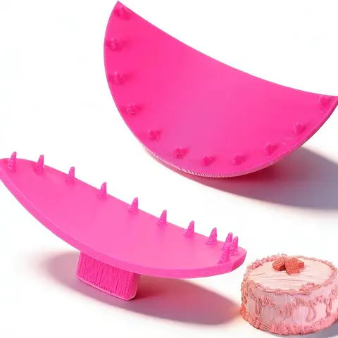 2 PCS Cake Arch Guide Tool, Ruffle Guide Stencil Cake Writing Tools Cakes Arc Ruler Cakes Ruffle Marker for Controlling the Size and Position of the Arc for Beginners and Bakers