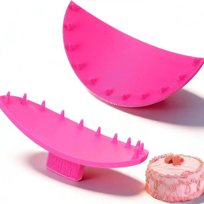 2 PCS Cake Arch Guide Tool, Ruffle Guide Stencil Cake Writing Tools Cakes Arc Ruler Cakes Ruffle Marker for Controlling the Size and Position of the Arc for Beginners and Bakers