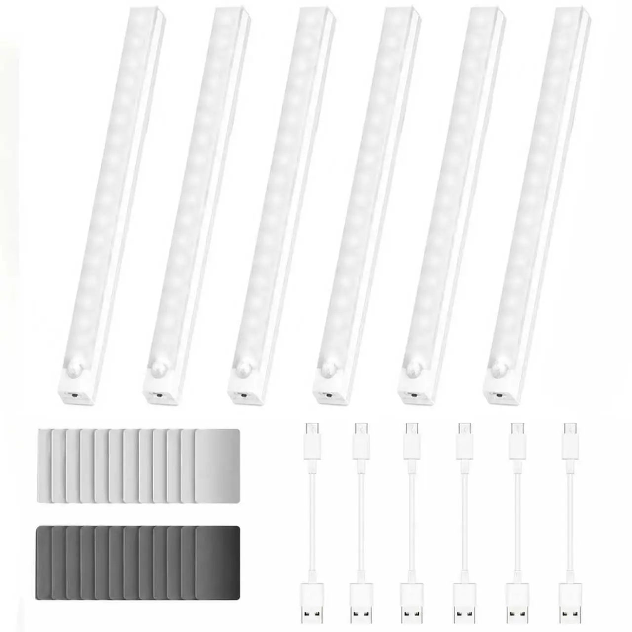 Under Cabinet Lights - Motion Sensor Light Indoor for Pantry, Closet, Kitchen, Bathroom - Battery Operated Magnetic Cabinet Lighting with Auto Off (white light)
