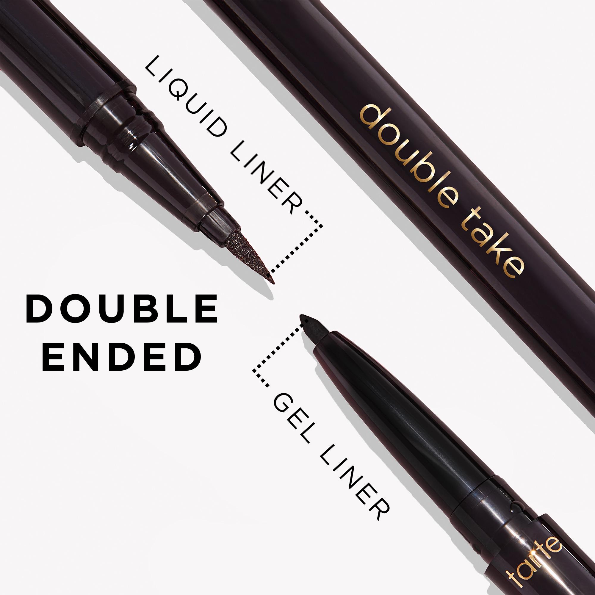 tarte double take eyeliner - longwear 2-in-1 liquid & gel pencil eyeliner