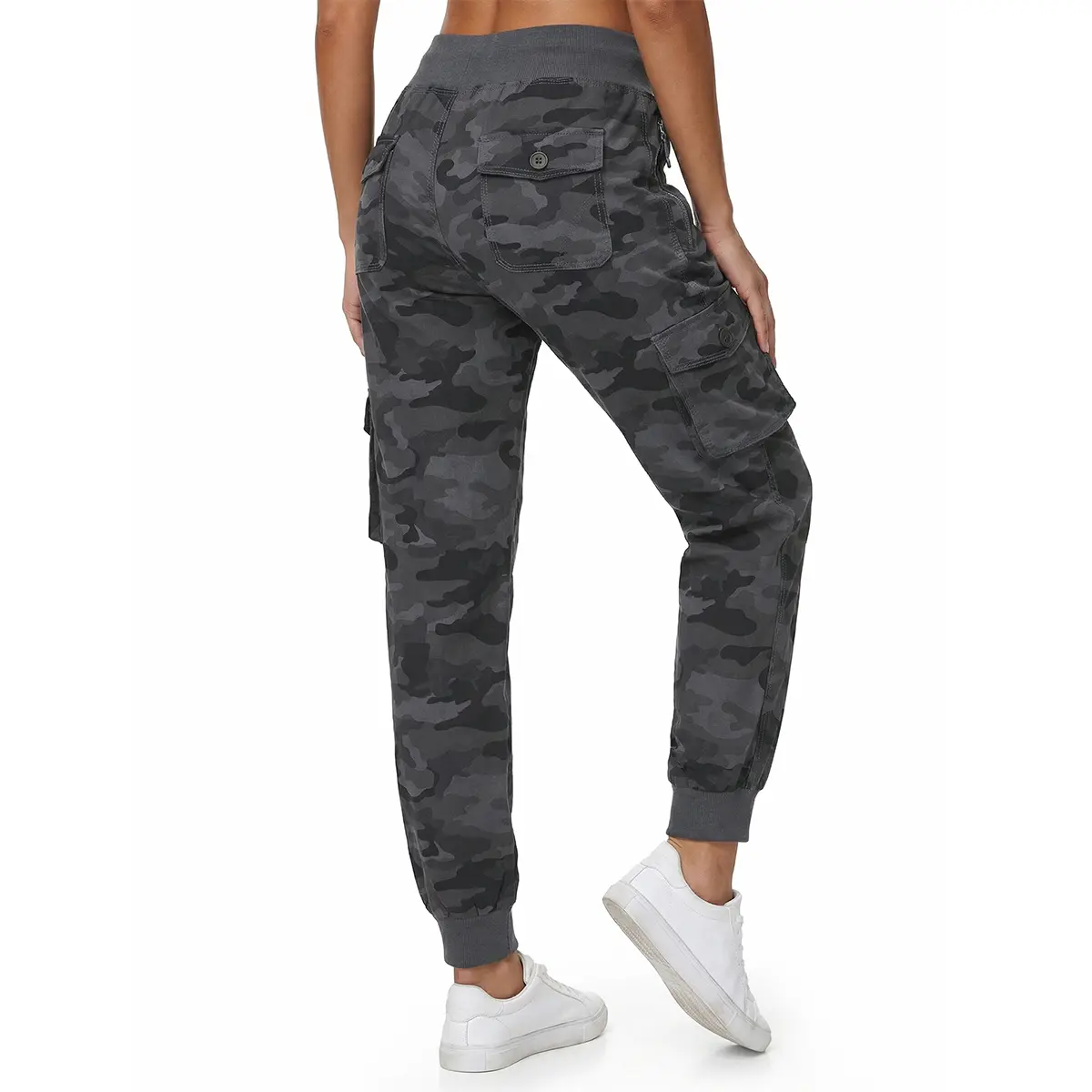 TBMPOY Women's Camo Cargo Joggers Pants XS-4XL Lightweight Quick Dry Hiking Travel Sweatpants Casual Outdoor Work Pants with 6 Pockets fathersdaygift