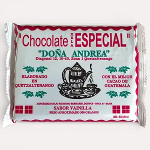 Doña Andrea Chocolate Especial Sabor Vainilla 300g Special Chocolate with Vanilla Flavor from Guatemala