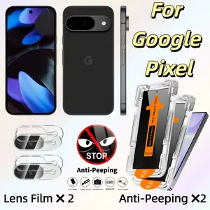 [2+2] Anti-Spy Tempered Glass Screen Protector for Google Pixel Series, 9h Hardness, Dust-Free, Bubble-Free, Easy Install, Scratch-Resistant, Accessories