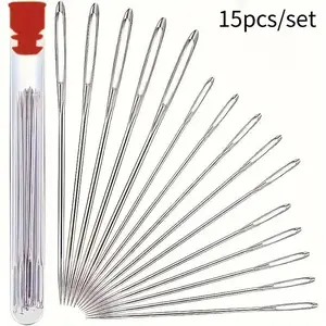 15pcs/set Sewing Kit with Storage Box: Handmade Embroidery Needles, Thread, Sewing Tools, and Accessories Sewing Supplies