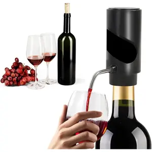 3 in 1 Electric  decanter with aerator,One  Red and White  Accessories, Stainless Steel Connecting Tube, USB Rechargeable  dispenser,   for  Lovers