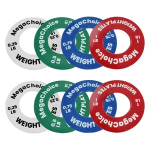 Garvee Steel Fractional Plates Set 0.25/0.5/0.75/1 LB – Micro Gainz Incremental Weight Plates Kit for Strength Training with Olympic Barbell & Dumbbell Micro-Loading, Ideal for Home Gym