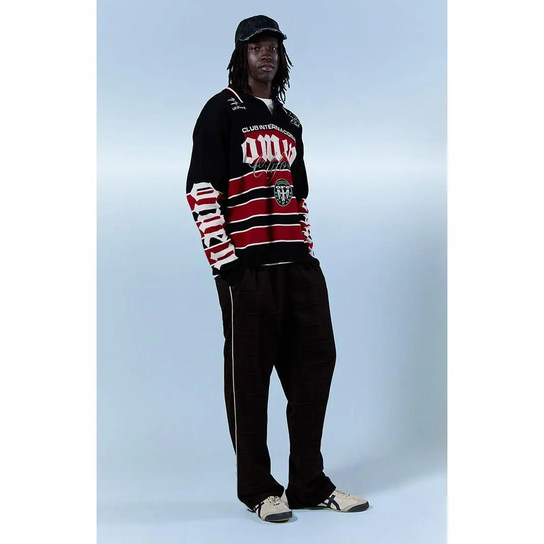 Pacsun Men's Plaid Drawstring Baggy Trousers