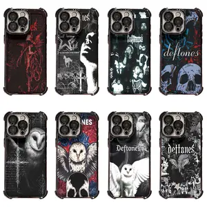 Deftones Band Phone Case | Owl & Skull Art Cover For iPhone 11/12/13/14/15/16/17 Pro/Pro Max/Plus & Samsung S23/S24/S25/S26 Ultra