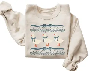 Vintage Original 1980s Blue Ribbon Goose Sweatshirt, Silly Goose Sweatshirt, Duck Sweatshirt, Ugly Clothes Shirt, Goose Sweatshirt