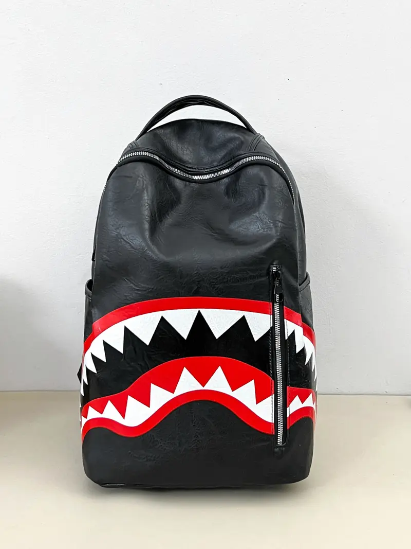 balenciaga logo print leather backpack Balenciaga Explorer Logo-Patch Backpack - Black