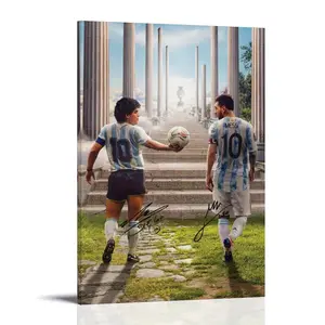 Argentina-Copa America Diego Maradona Soccer Player Lionel De Maradona Posters Music Album Cover Posters Canvas Wall Art High-Resolution Vintage Band & Artist Prints for Room