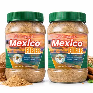 {2 PACK}New Packaging! Same Viral Formula - La Original Fibra de Mexico Daily Fiber 300g (10.5oz) - All-Natural Fiber Blend with Wheat Bran, Maguey, and Cocoa – Perfect Mix for Food & Smoothies
