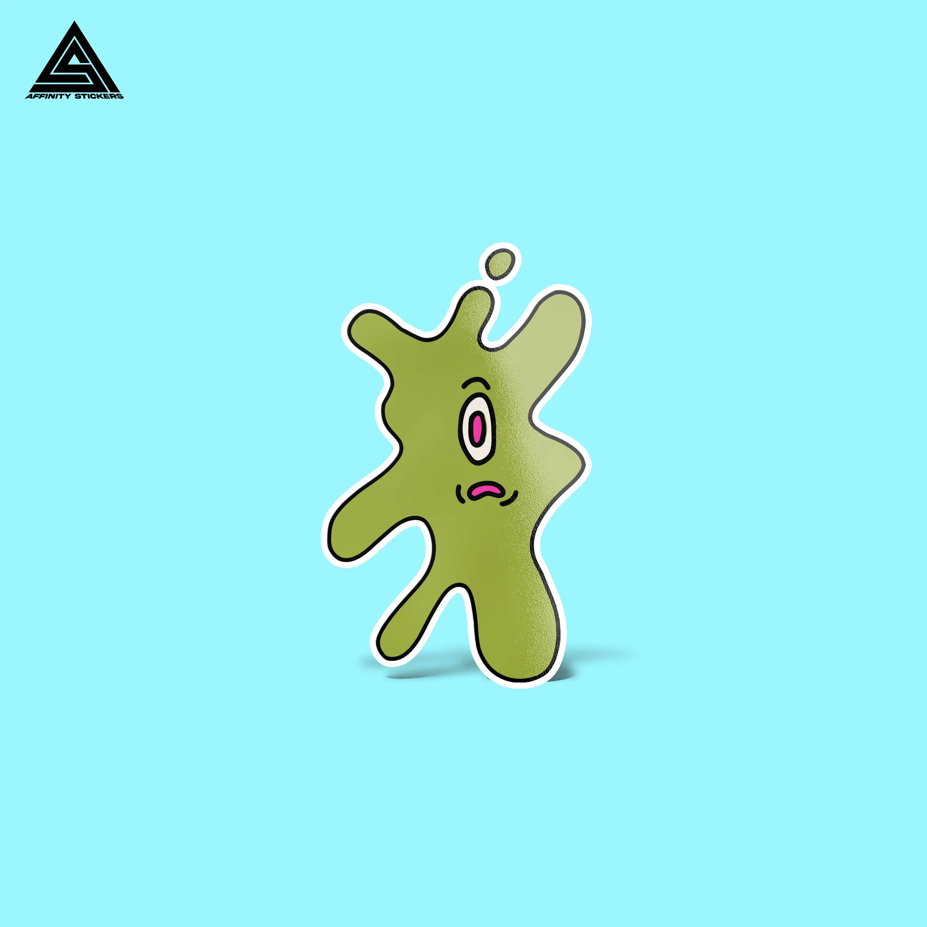 Squished Plankton Sticker || vinyl sticker, water bottle sticker, tumbler stickers, laptop decals, waterproof sticker, plankton, spongebob sticker teacher stickers Decor Decorative