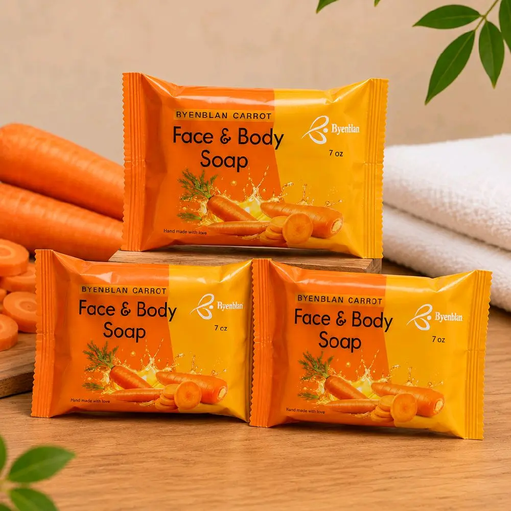 Byenblan 3-Piece Carrot Soap Set