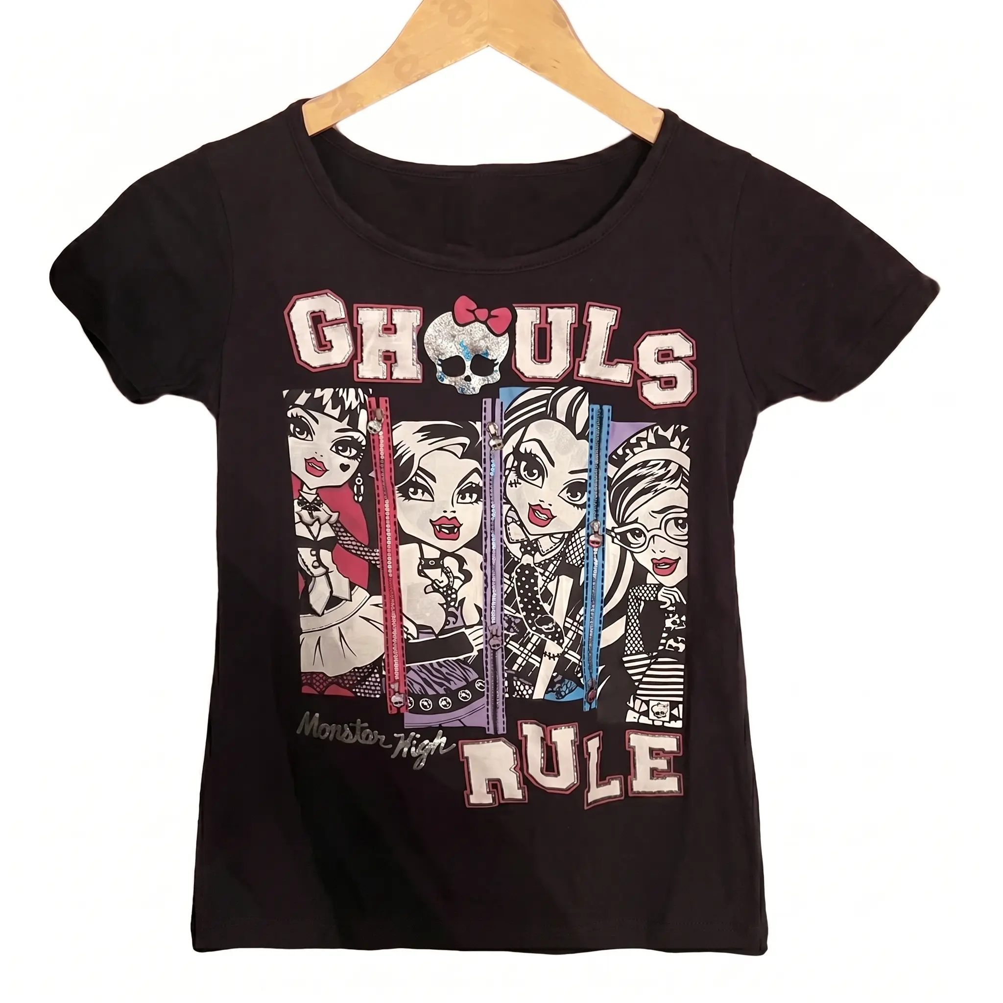 Vintage Bratz Baby Tee, Trash High Street Casual Slim Baby Tee, Y2K Summer, Vintage Women Streetwear Goth Punk Girlish, Baby Tees Princess Look Baby Tee