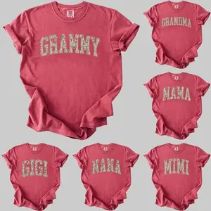 Comfort Colors Custom Grandma Heart T-Shirt | Personalized Family Gift | Floral Mama Nana Auntie Mimi Gigi Grammy Shirt | Mother's Day Gift