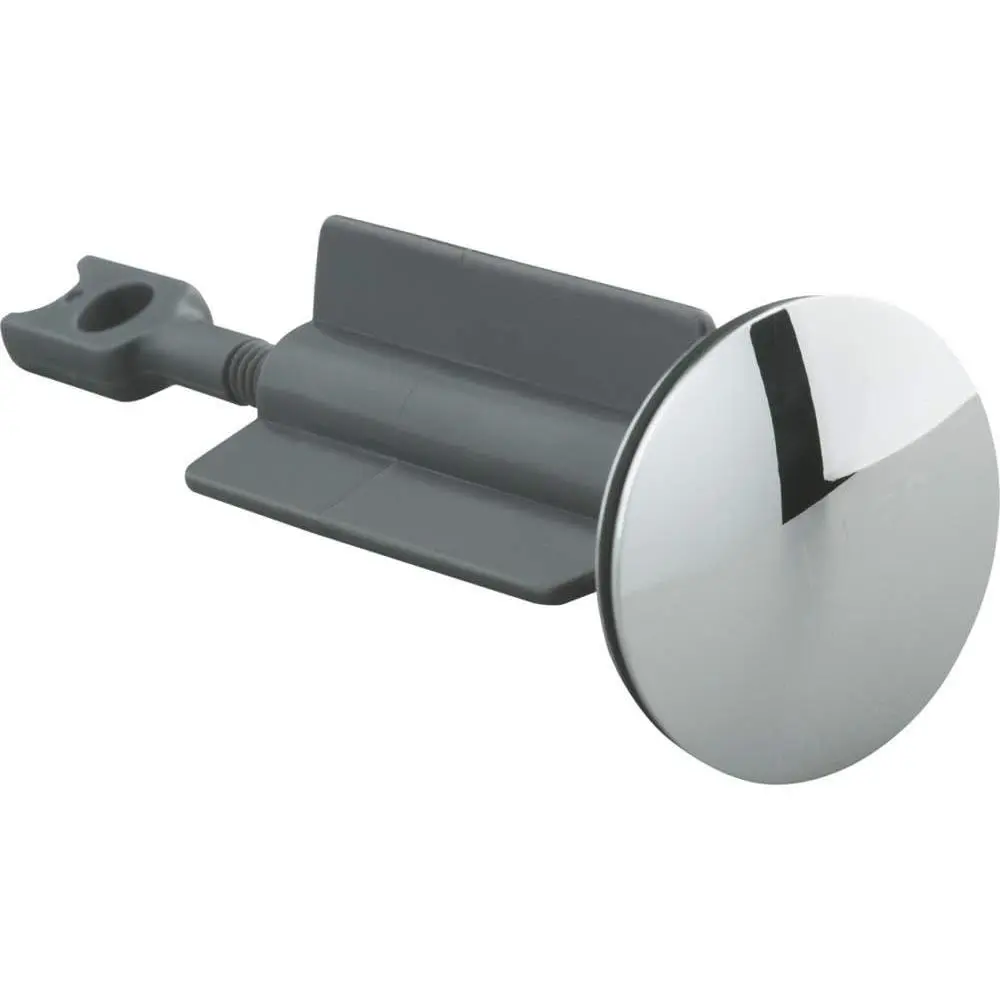 Kohler GP1037021-CP 1-Piece Pop-Up Stopper with Plastic Stem, Chrome Finish, for Stopping Water Flow, One-Piece