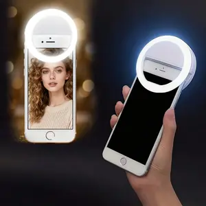 USB Rechargeable Selfie Ring Light, 36-LED Selfie Ring Light, Night Selfie Enhancing Light for Phone Photography, Selfie Led Lights