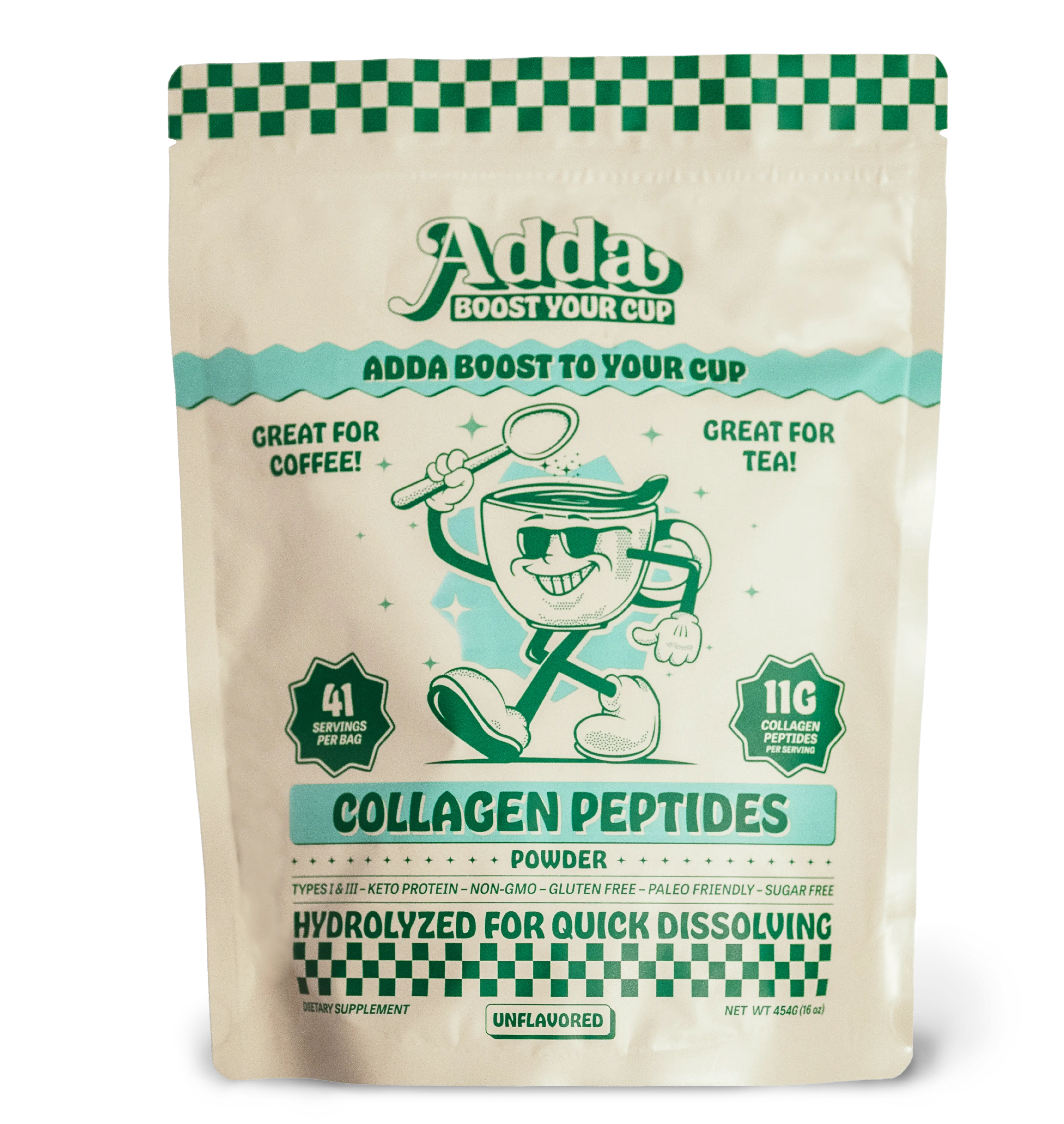 Adda Hydrolyzed Bovine Collagen Peptides | Unflavored | 41 Servings