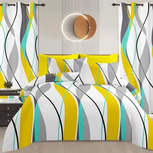 Luxury 8 pcs Sublime Bedsheets -Floral Design for a Cozy Bedroom