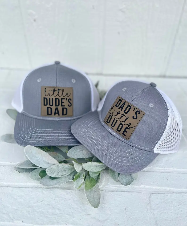 Matching Dad Hats - Dad's Little Dude - Little Dude's Dad - Dude SnapBack Hats