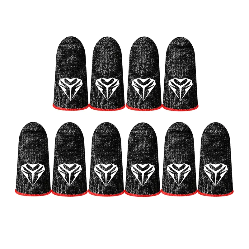 Sweatproof Touch Screen Thumb Gloves & Finger Cots Cover, 1-10 Pairs Gaming Accessories for PUBG, iOS & Android Mobile Phones, Game, Smartphone