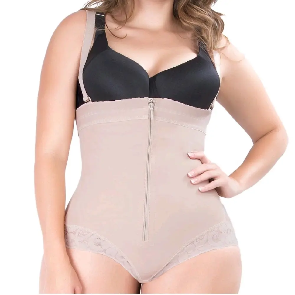 Faja Cachetero UpLady 6155 Alta Compresión | Strapless, Realce de Glúteos, Control Abdomen, Powernet