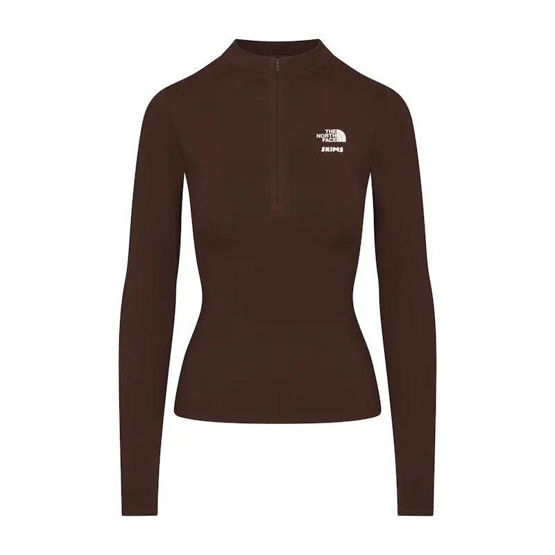 SKIMS x TNF Refina Long Sleeve Top Cocoa (women) by StockX