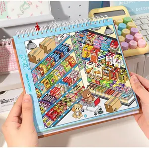Junbei New Store Durable Miniature Book Sticker Pack - 10/20 Sheets Stacking-Style with Tweezers, 3D Paper Scene Stickers, DIY Craft Kit for Scrapbooking Collage Craft Gift