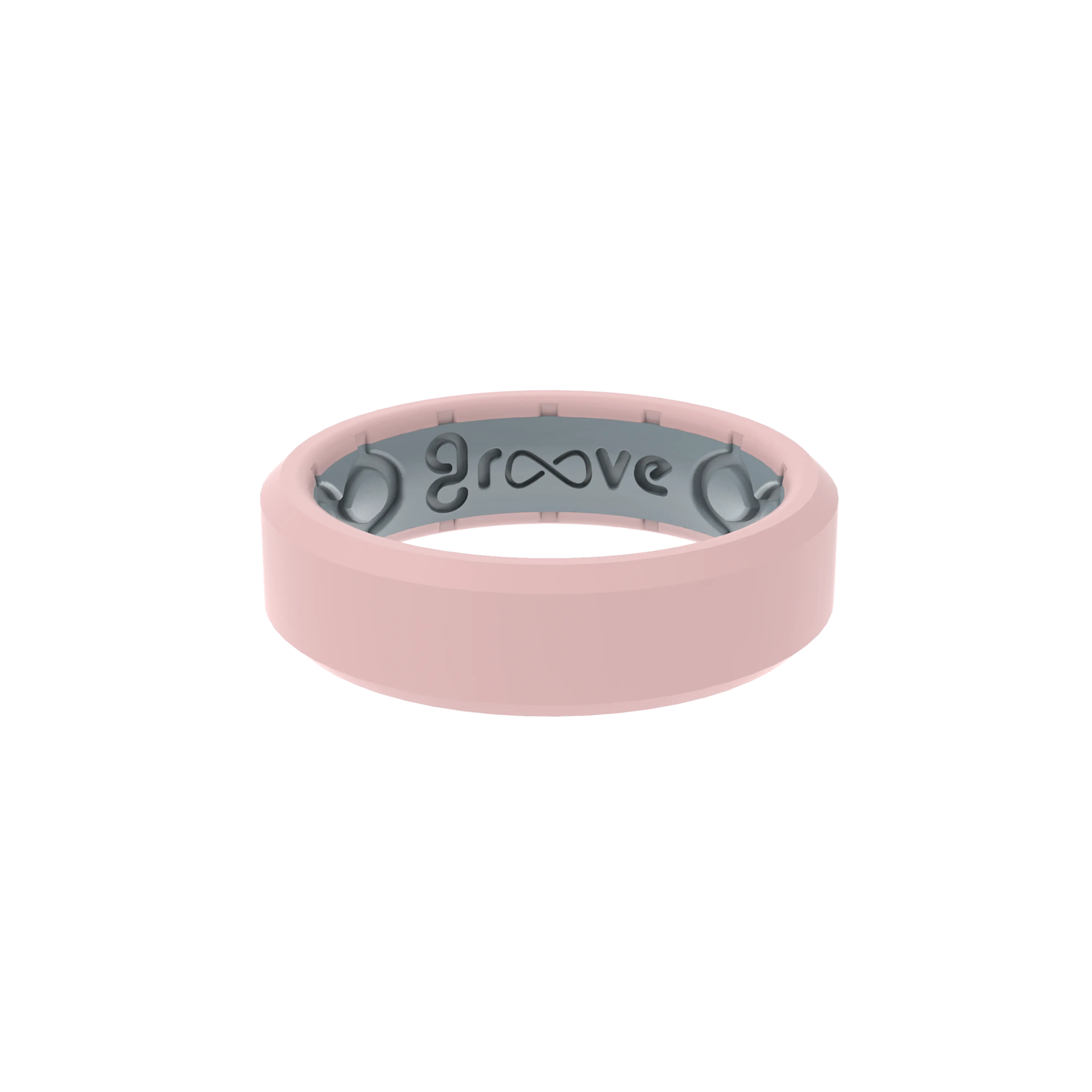Edge Rose Quartz Thin Ring
