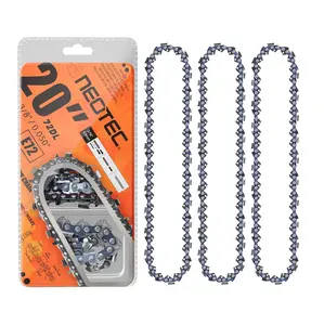 20 Inch Chainsaw Chain E72, 3/8" Pitch .050" Gauge 72 Drive Links Replacement Chainsaw 33RS-72 Fit for MS311 MS391, Fit for Husqvarna 455 (Rancher) and More (3 Chains)