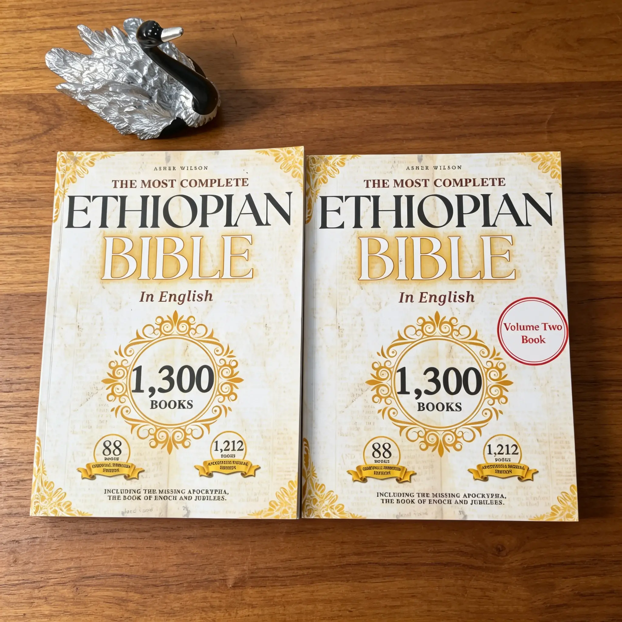 Ethiopian Bible 2-Volume Magnificent Edition Set - Includes 157-Volume English Collection, Lost Apocrypha, Rare Biblical Texts (Religion & Philosophy Office Gift Book) study perfect self improvement journal guide reflection note