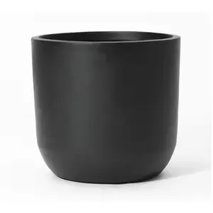 LuxenHome 14.6" Round Smooth Finish MgO Planter
