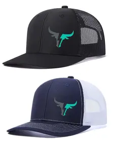 2Pack Unisex Ox-Head Print Street Fashion Cap | Breathable Adjustable Fitted Snapback Hats for Outdoor Activities